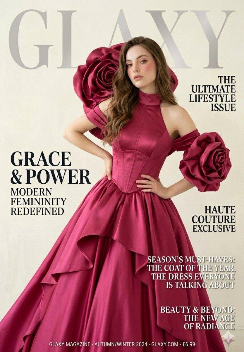 High-End Haute Couture Magazine Cover