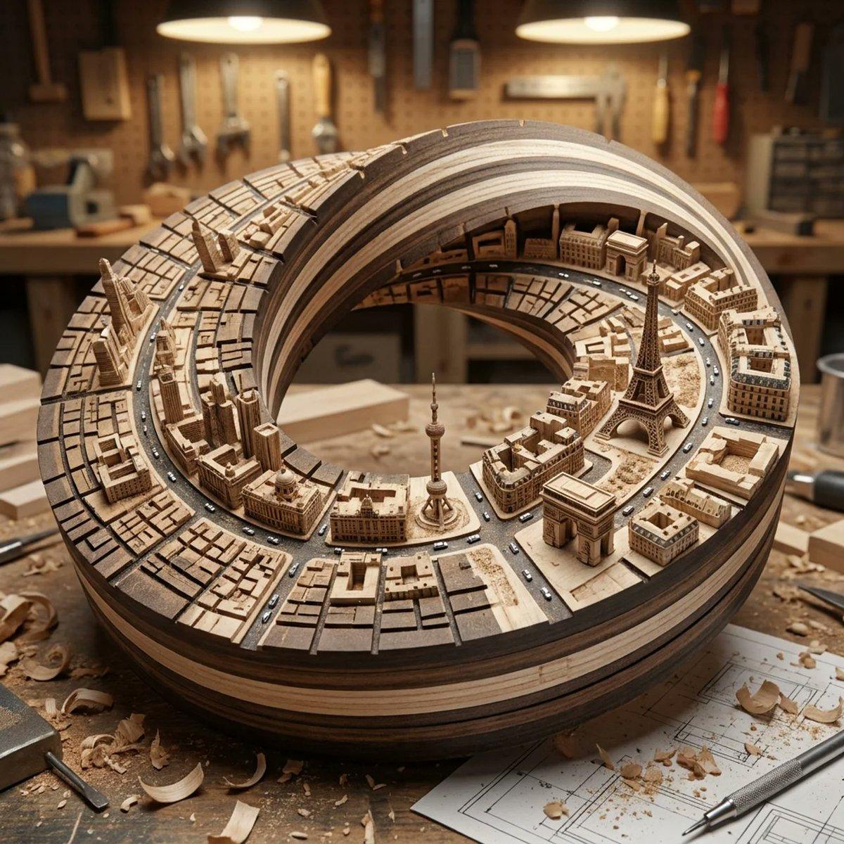 CNC Router Wood Sculpture Simulation