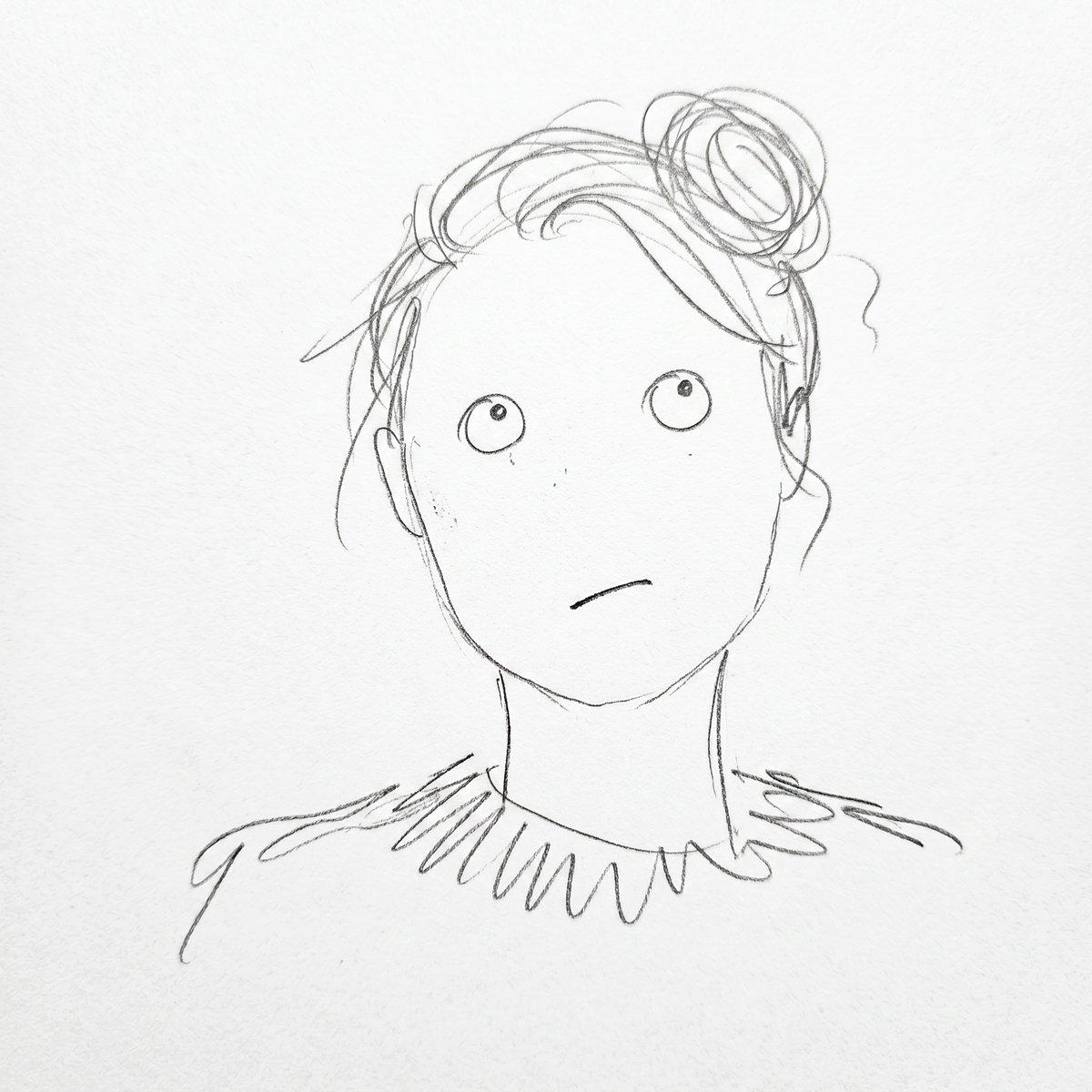 Minimalist Abstract Pencil Drawing