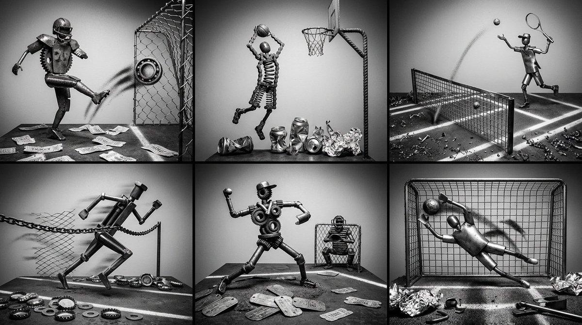 Scrap Metal Sports Dioramas