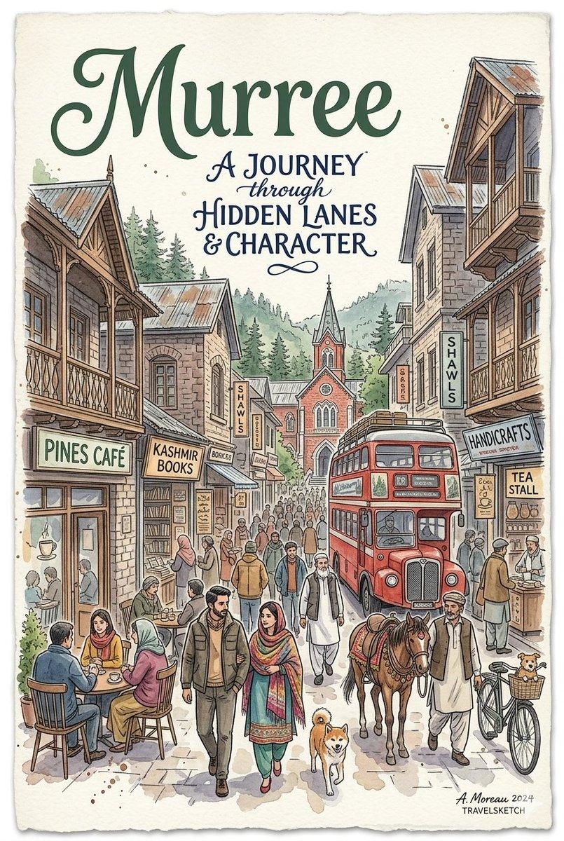 Watercolor Travel Poster Fusion