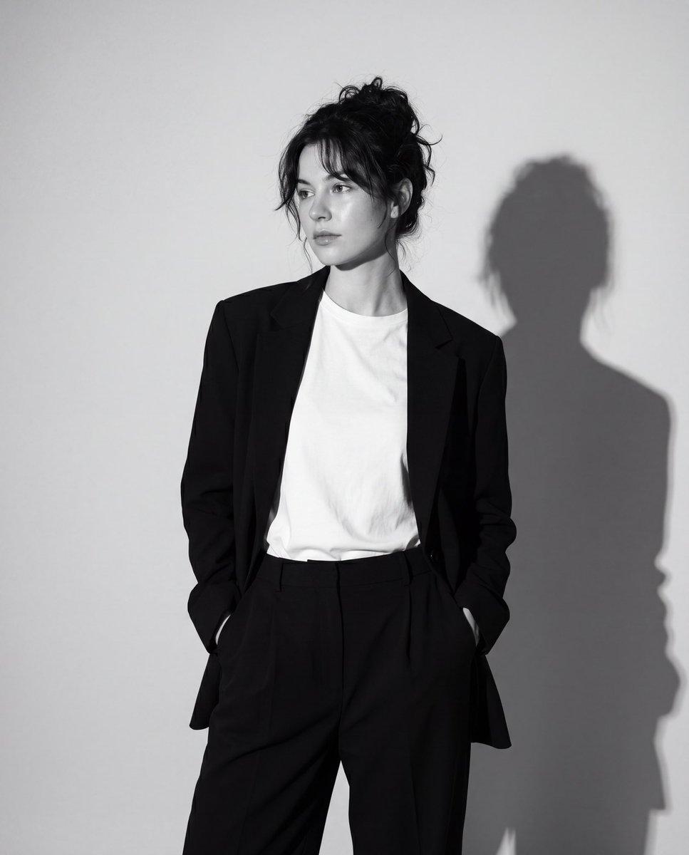 Black and White Editorial Portrait