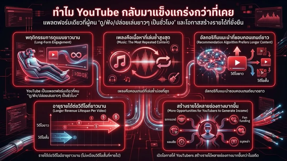 ทำไม YouTube กลับมาแรงกว่าที่เคย
